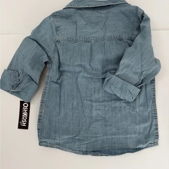 OshKosh B’Gosh Boys Chambray Long-Sleeve Button-Down Shirt - Picture 4 of 5
